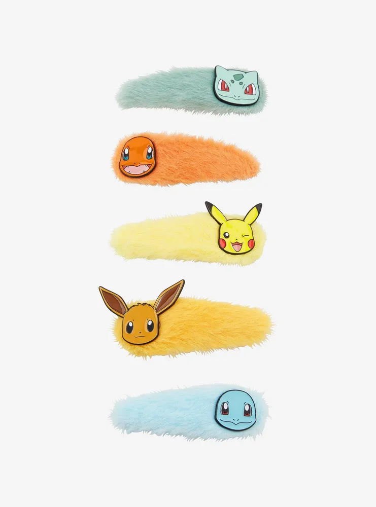 Boxlunch Pokémon Characters Fuzzy Hair Clip Set - BoxLunch Exclusive