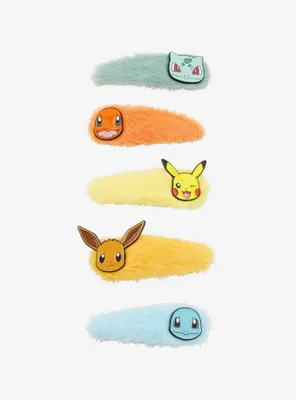 Pokémon Characters Fuzzy Hair Clip Set - BoxLunch Exclusive