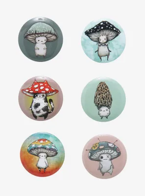Mushroom Button Set By Guild Of Calamity