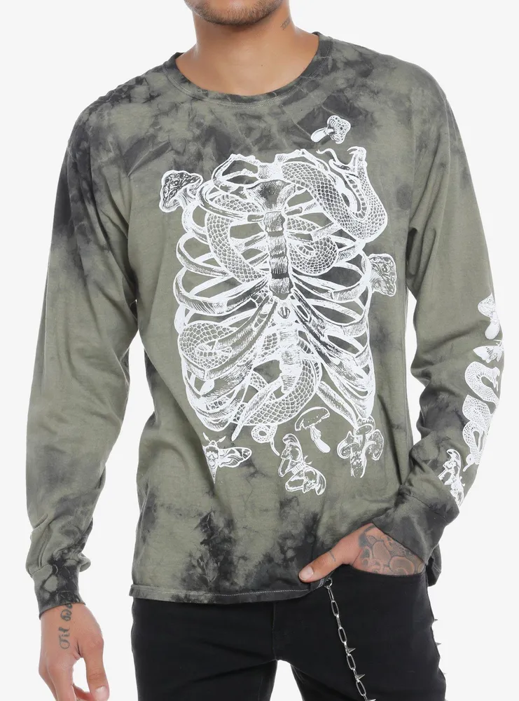 Snake Rib Cage Tie-Dye T-Shirt