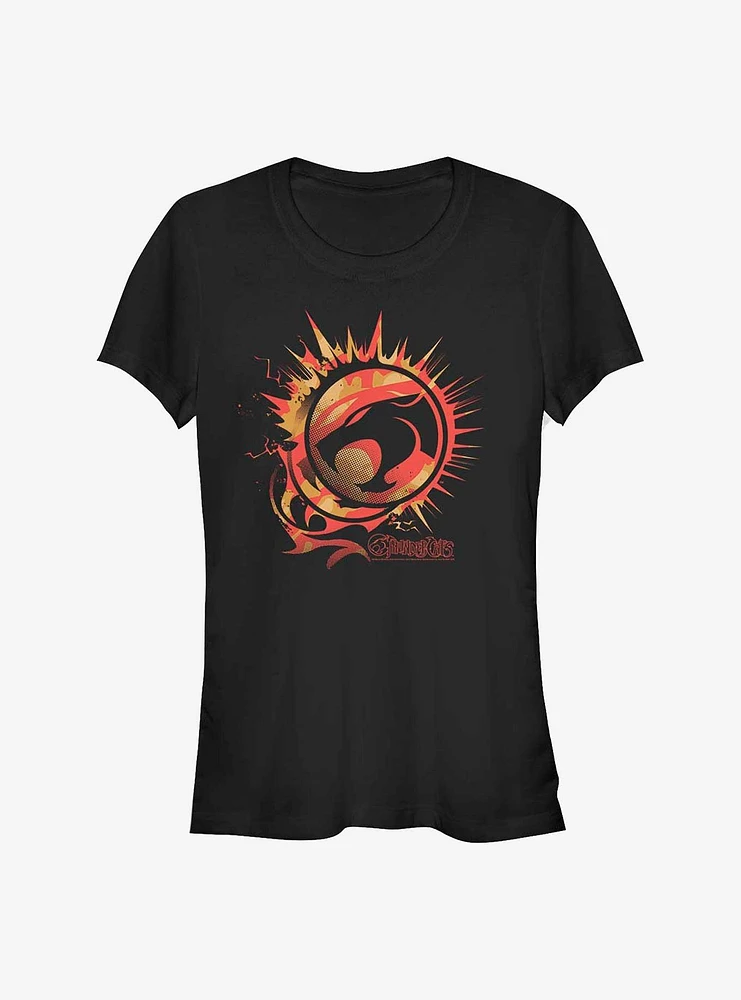 Thundercats Firey Coin Logo Girls T-Shirt