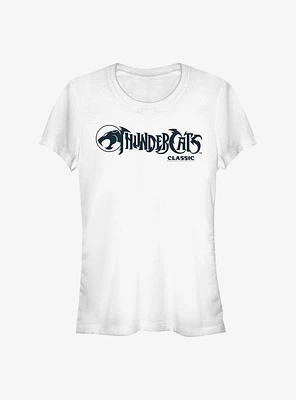 Thundercats Logo Black And White Girls T-Shirt
