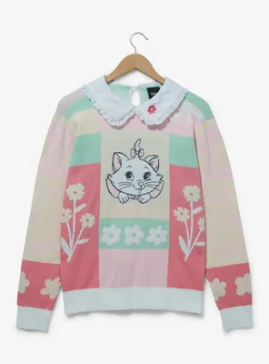 Disney The Aristocats Marie Floral Collared Women's Sweater - BoxLunch Exclusive