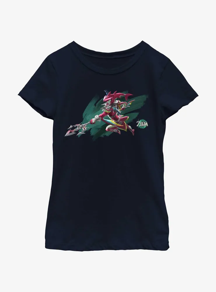 the Legend of Zelda: Tears Kingdom Sidon Logo Youth Girls T-Shirt