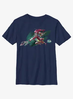 the Legend of Zelda: Tears Kingdom Sidon Logo Youth T-Shirt