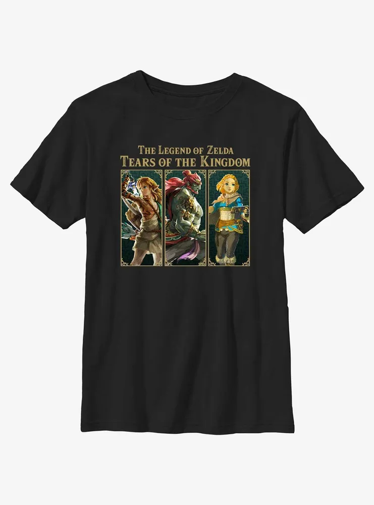 the Legend of Zelda: Tears Kingdom Trio Box Up Youth T-Shirt