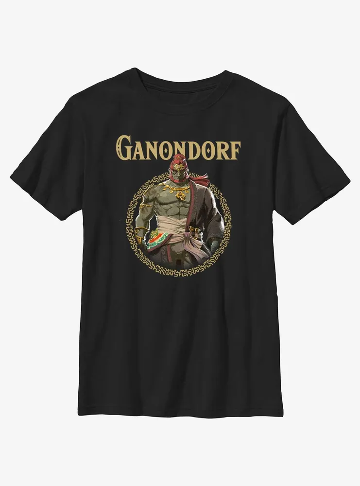 the Legend of Zelda: Tears Kingdom Ganondorf Badge Youth T-Shirt