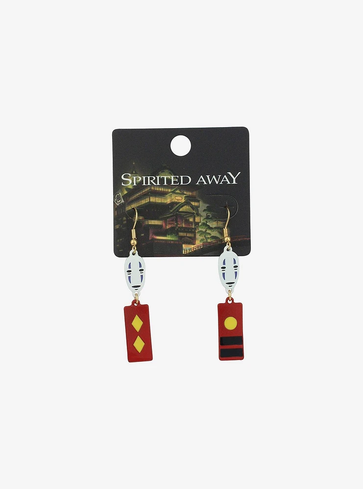 Studio Ghibli Spirited Away No-Face Bath Token Drop Earrings