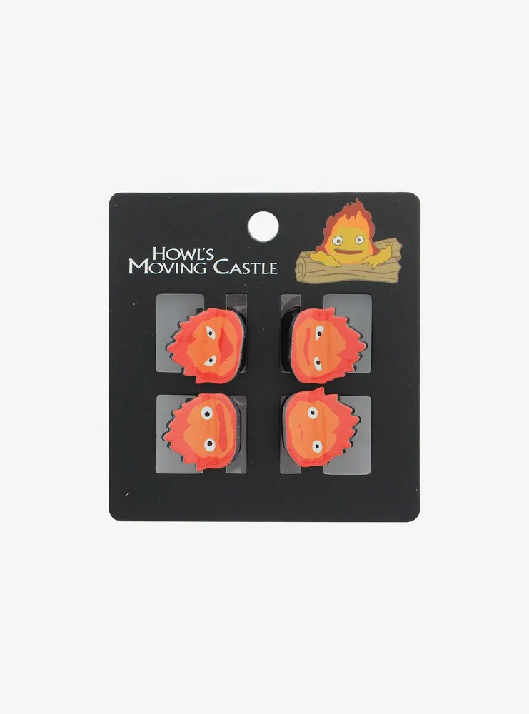 Studio Ghibli Howl's Moving Castle Calcifer Mini Claw Hair Clip Set