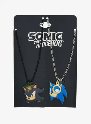 Sonic The Hedgehog Shadow & Sonic Items Best Friend Necklace Set