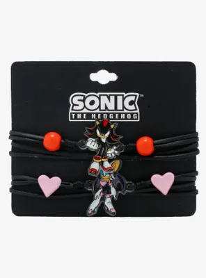 Sonic The Hedgehog Shadow & Rogue Best Friend Bracelet Set