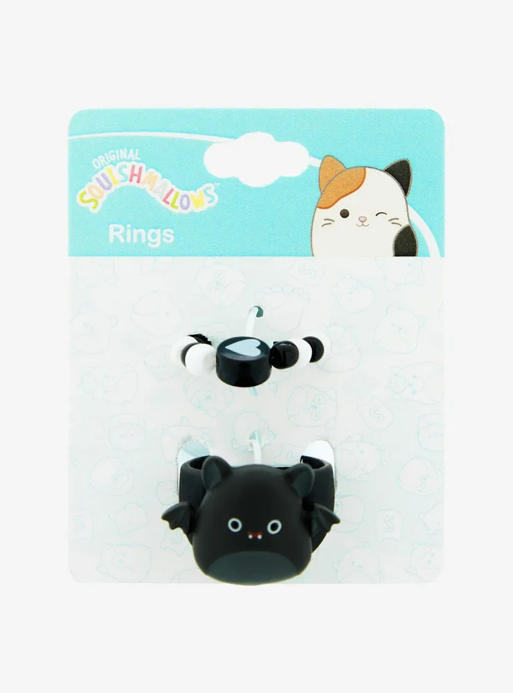 Squishmallows Emily The Bat Ring Set