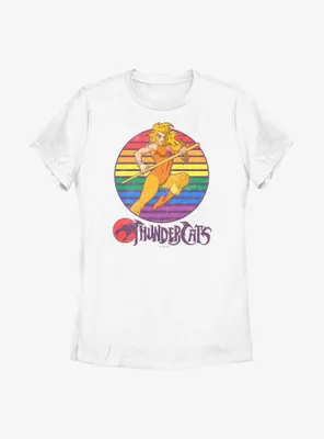 Thundercats Cheetara Retro Sunset Womens T-Shirt