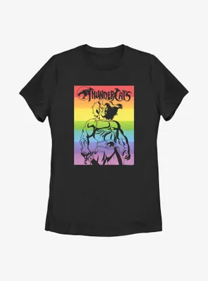 Thundercats Lion-O Rainbow Poster Womens T-Shirt