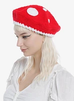 Mushroom Crochet Beret