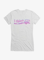 Barbie The Movie Just Right Girls T-Shirt