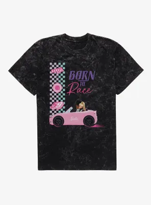 Barbie Born To Race Mineral Wash T-Shirt