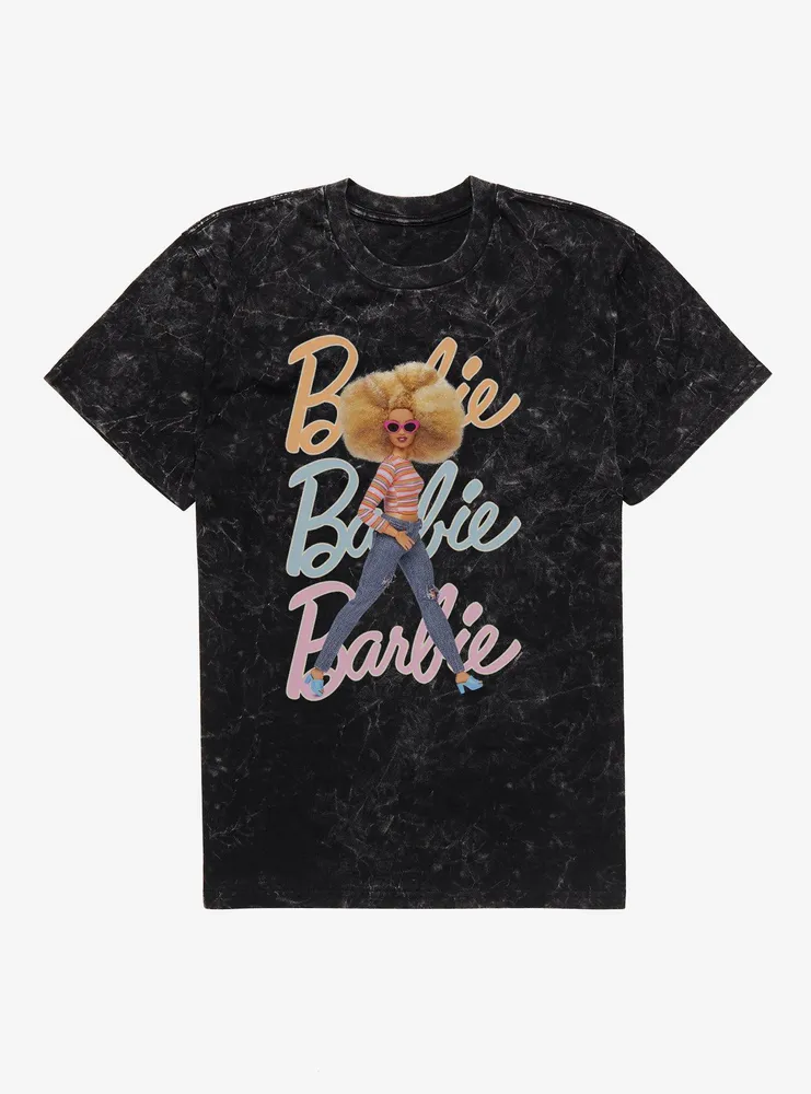 Barbie Tri-Logo Mineral Wash T-Shirt