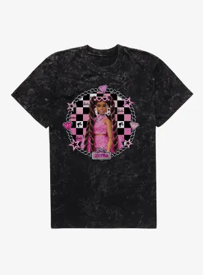 Barbie Extra Doll Pink Glam Chain Mineral Wash T-Shirt