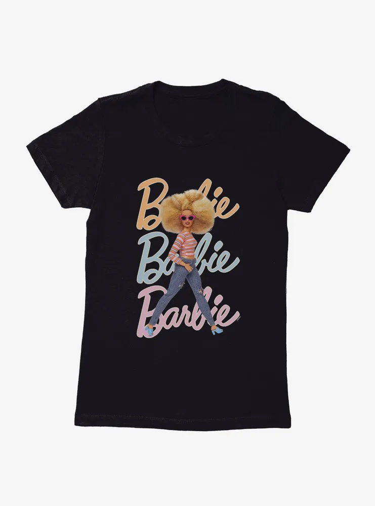 Barbie Tri-Logo Womens T-Shirt