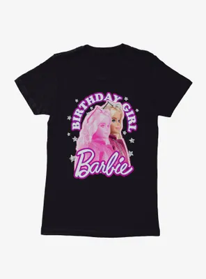Barbie Pink Silhouette Womens T-Shirt