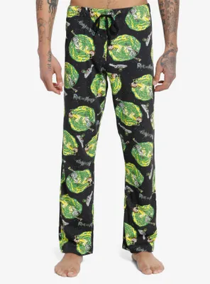 Rick And Morty Portals Pajama Pants