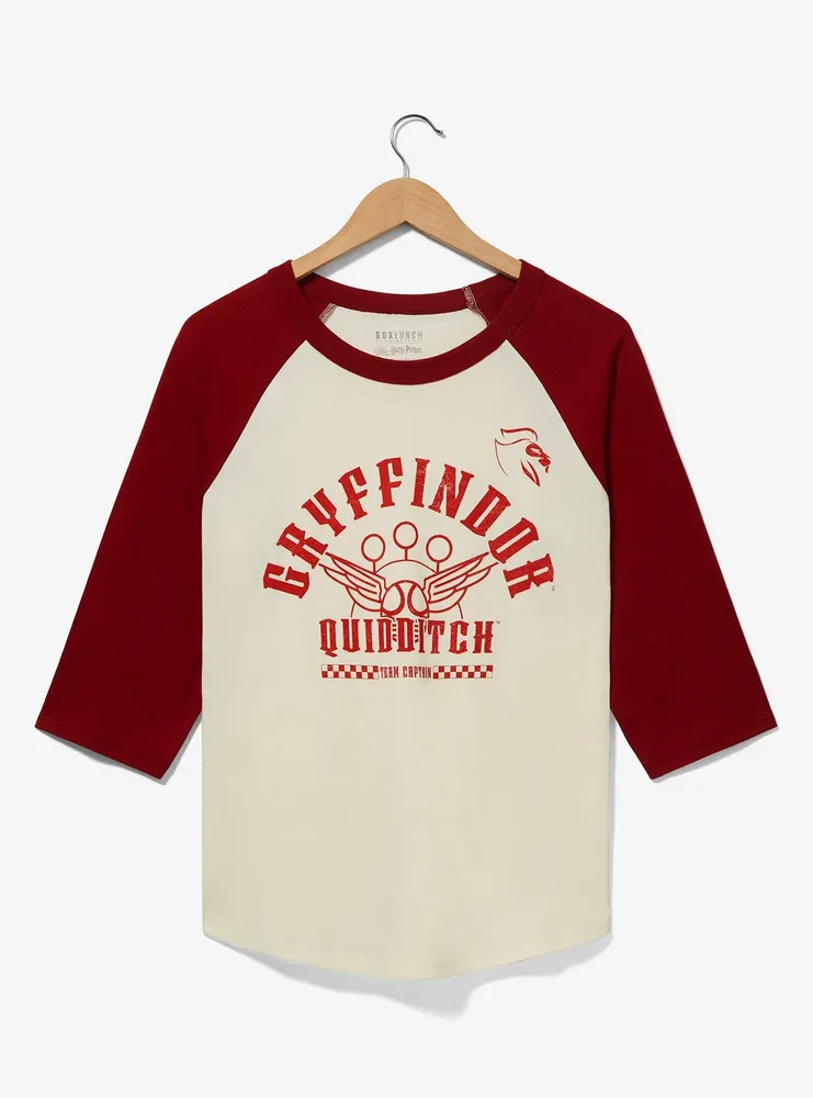 Harry Potter Gryffindor Quidditch Raglan T-Shirt - BoxLunch Exclusive