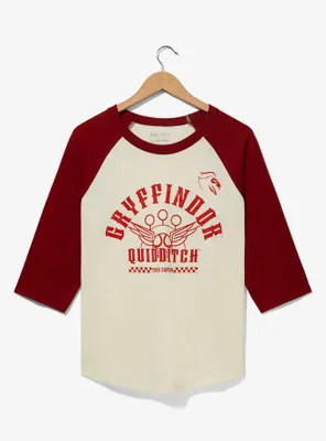 Harry Potter Gryffindor Quidditch Raglan T-Shirt - BoxLunch Exclusive