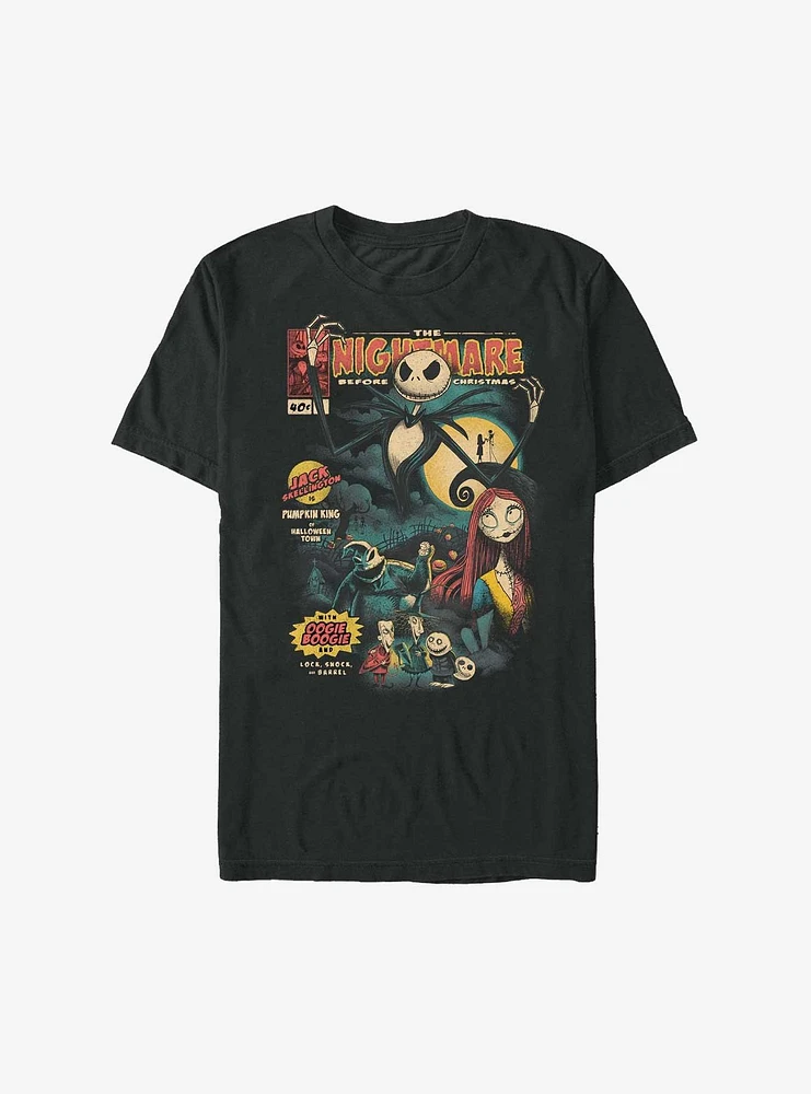 Disney The Nightmare Before Christmas Comic Cover Extra Soft T-Shirt