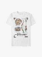 the Legend of Zelda: Breath Wild Inventory Extra Soft T-Shirt