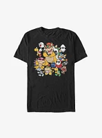 Nintendo Super Mario Villain Stack Extra Soft T-Shirt