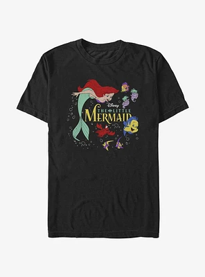 Disney The Little Mermaid Under Sea Poster Extra Soft T-Shirt