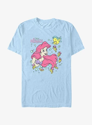 Disney The Little Mermaid Ariel and Flounder Extra Soft T-Shirt