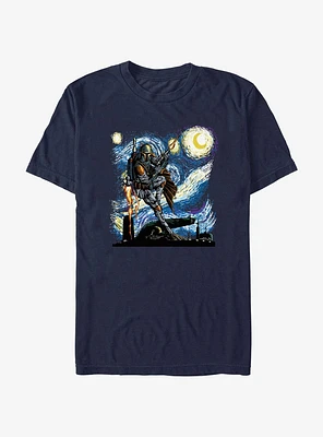 Star Wars Boba Fett Starry Night Extra Soft T-Shirt