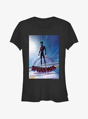 Spider-Man: Across The Spider-Verse Miles Morales Poster Girls T-Shirt