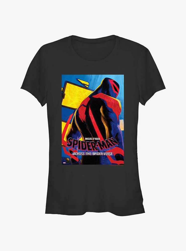 Spider-Man: Across The Spider-Verse Spider-Man 2099 Miguel Poster Girls T-Shirt