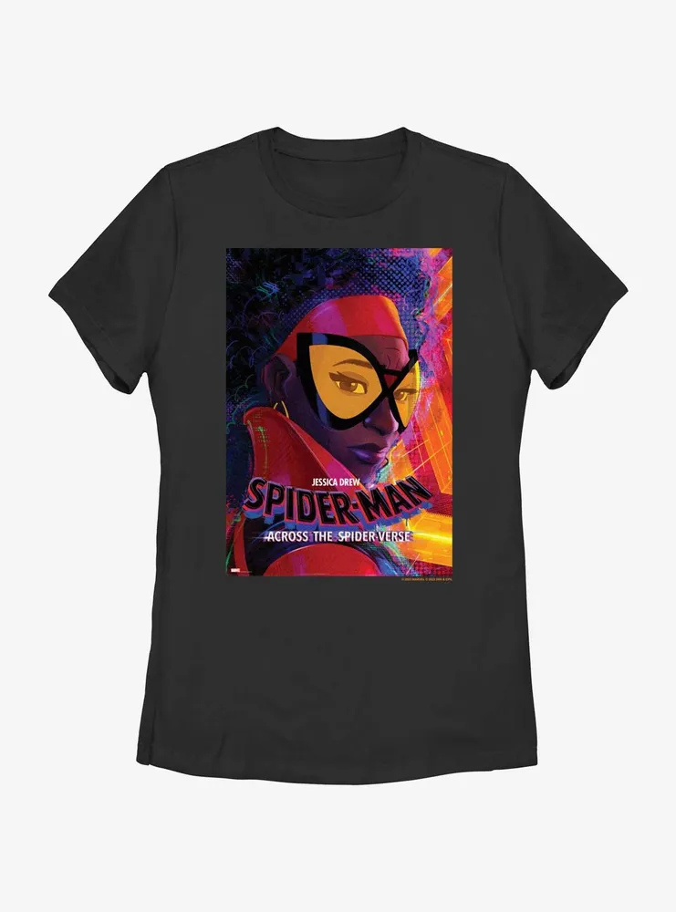 Spider-Man: Across The Spider-Verse Jessica Drew Spider-Woman Poster Womens T-Shirt