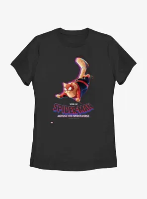 Spider-Man: Across The Spider-Verse Spider-Cat Poster Womens T-Shirt