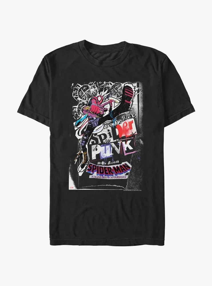 Spider-Man: Across The Spider-Verse Spider-Punk Poster T-Shirt