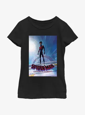 Spider-Man: Across The Spider-Verse Miles Morales Poster Youth Girls T-Shirt