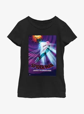 Spider-Man: Across The Spider-Verse Spider-Gwen Poster Youth Girls T-Shirt