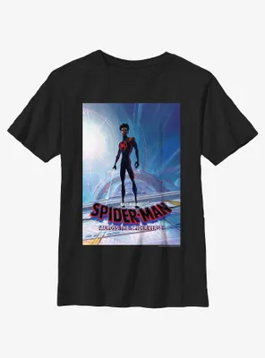 Spider-Man: Across The Spider-Verse Miles Morales Poster Youth T-Shirt
