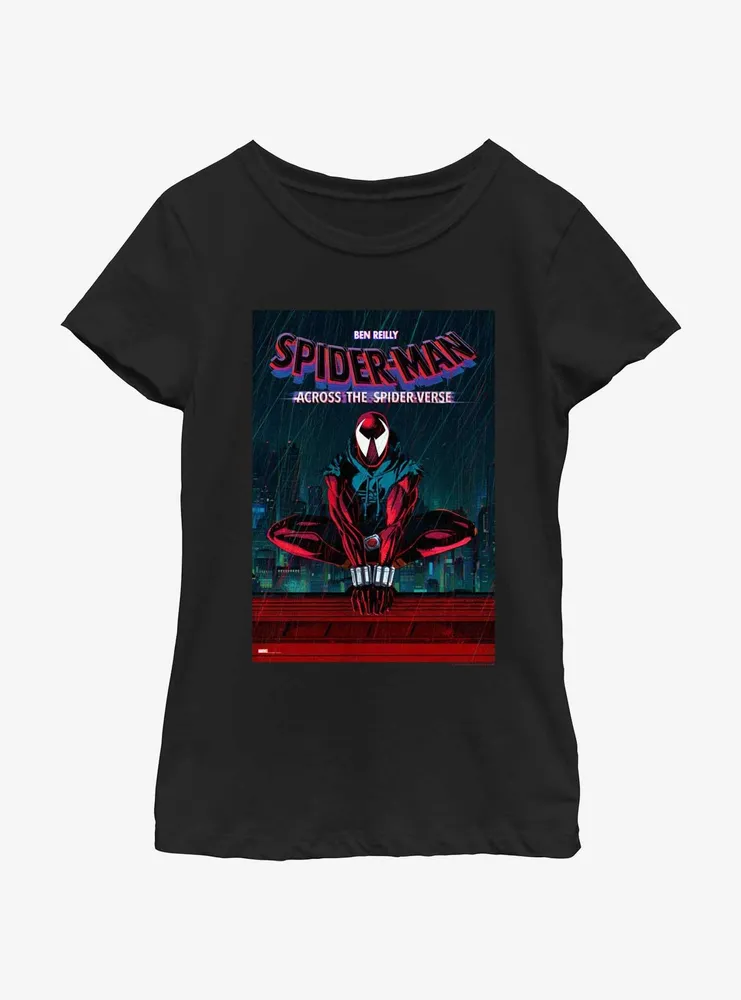 Spider-Man: Across The Spider-Verse Scarlet-Spider Poster Youth Girls T-Shirt