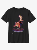 Spider-Man: Across The Spider-Verse Spider-Cat Poster Youth T-Shirt