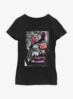 Spider-Man: Across The Spider-Verse Spider-Punk Poster Youth Girls T-Shirt