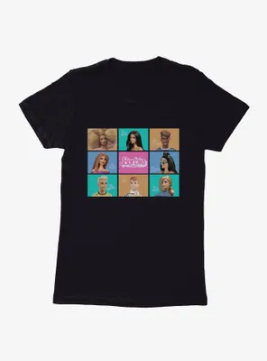 Barbie The Movie Hi Colorblock Friends Squares Womens T-Shirt