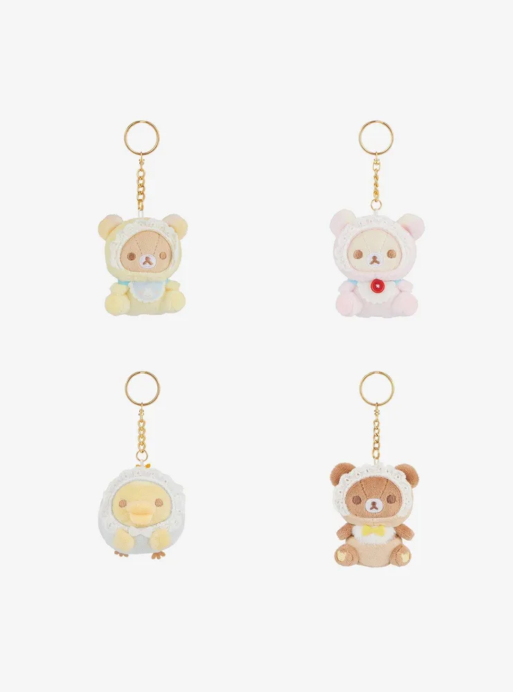 Rilakkuma Baby Bonnet Plush Blind Box Key Chain