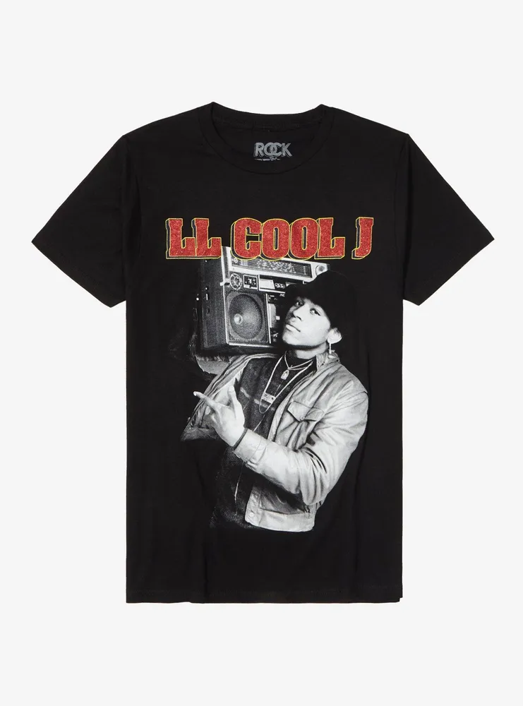 LL Cool J Stereo Portrait Boyfriend Fit Girls T-Shirt