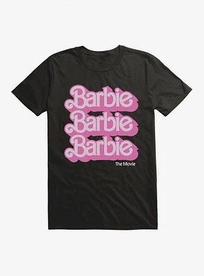 Barbie The Movie Text Stack Extra Soft T-Shirt