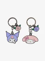 Sanrio Kuromi & My Melody Floral Multi-Charm Bestie Keychain Set